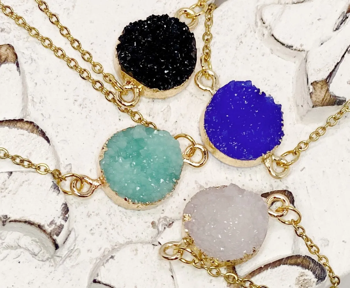 Gift for her, Necklace, Best friend gift, Birthday gift for friend, inexpensive gift, bestie, friendship necklace, aqua necklace (02-001)