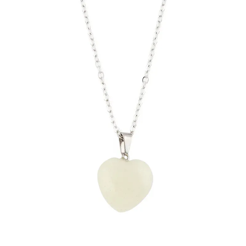 Glow-in-the-Dark Luminous Beads Necklace – Star & Heart Pendants for Men & Women, Perfect Halloween Gift™