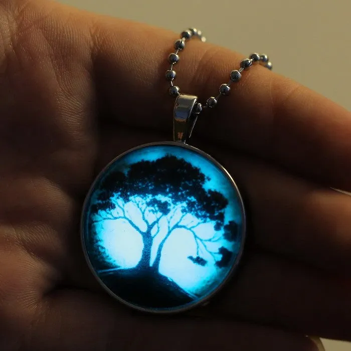 Glow In The Dark Tree Of Life Necklace