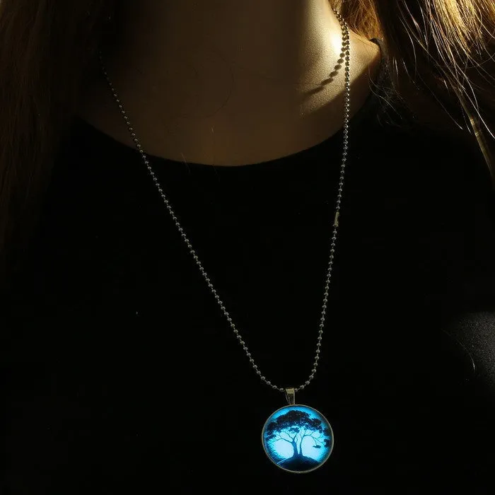 Glow In The Dark Tree Of Life Necklace
