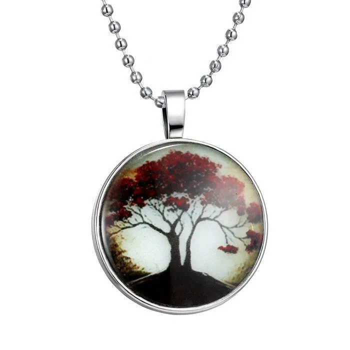 Glow In The Dark Tree Of Life Necklace
