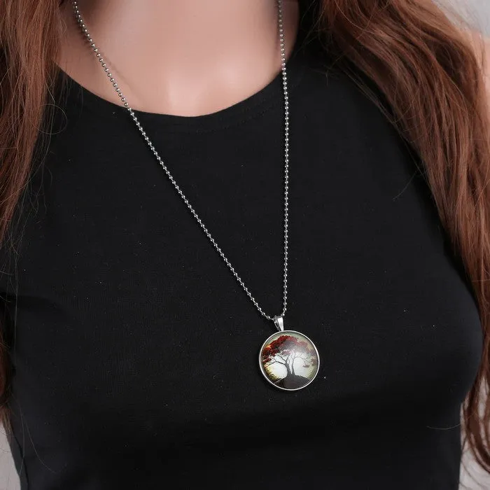 Glow In The Dark Tree Of Life Necklace