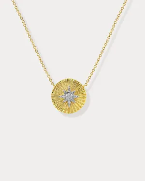 Gold & Diamond Star Pendant