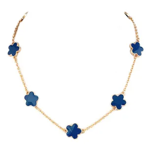 GOLD-BLUE  NECKLACE  #HNN78395_GLD-BLU
