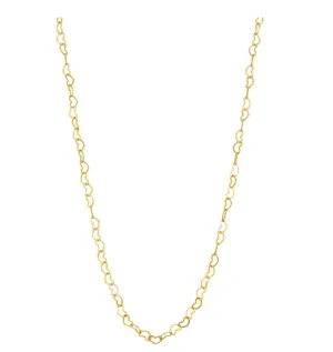 Gold Heart Link Chain Necklace | Tiger Tree