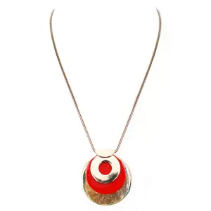 GOLD-RED NECKLACE  #SC32335_GLD-RED (AI1)