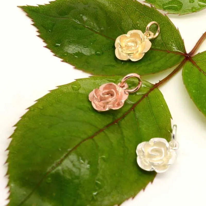 Gold Rose Charm