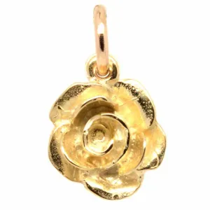 Gold Rose Charm