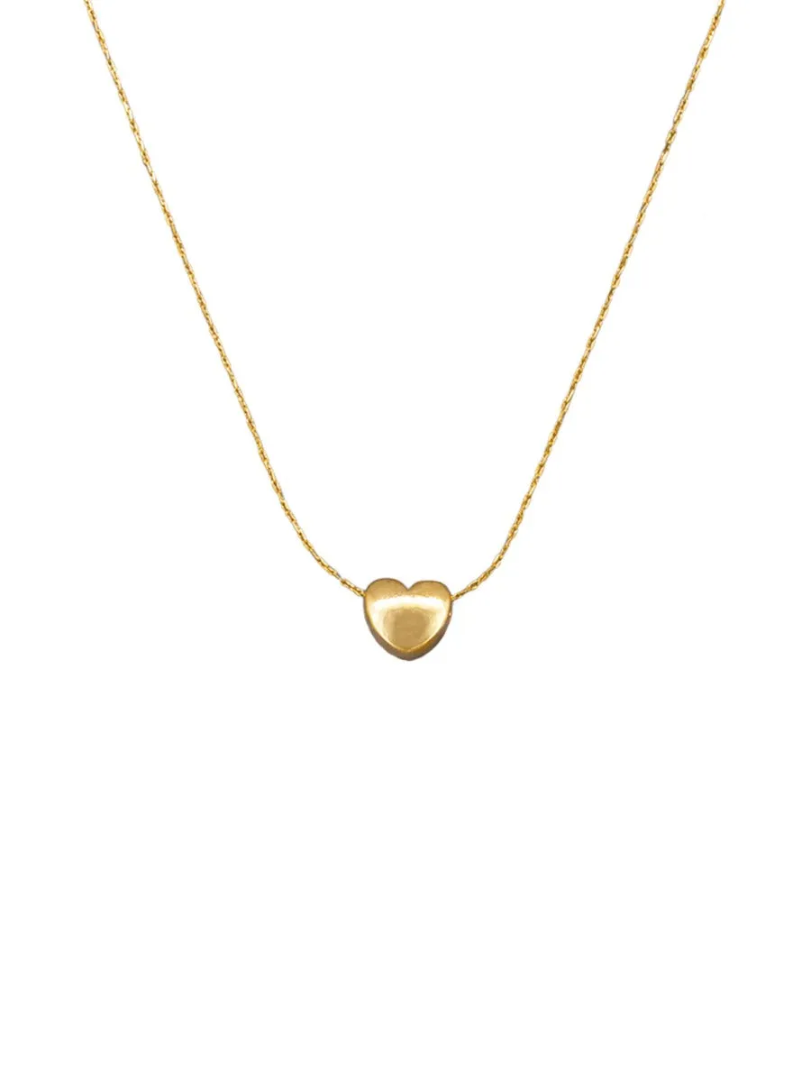 Gold Sweet Heart Necklace | Tiger Tree