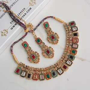 Golden Zirconia Partywear Set