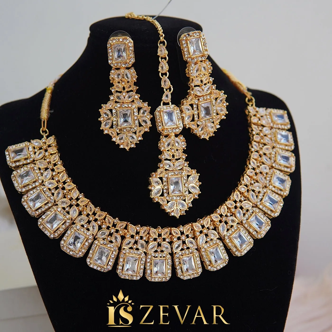 Golden Zirconia Partywear Set