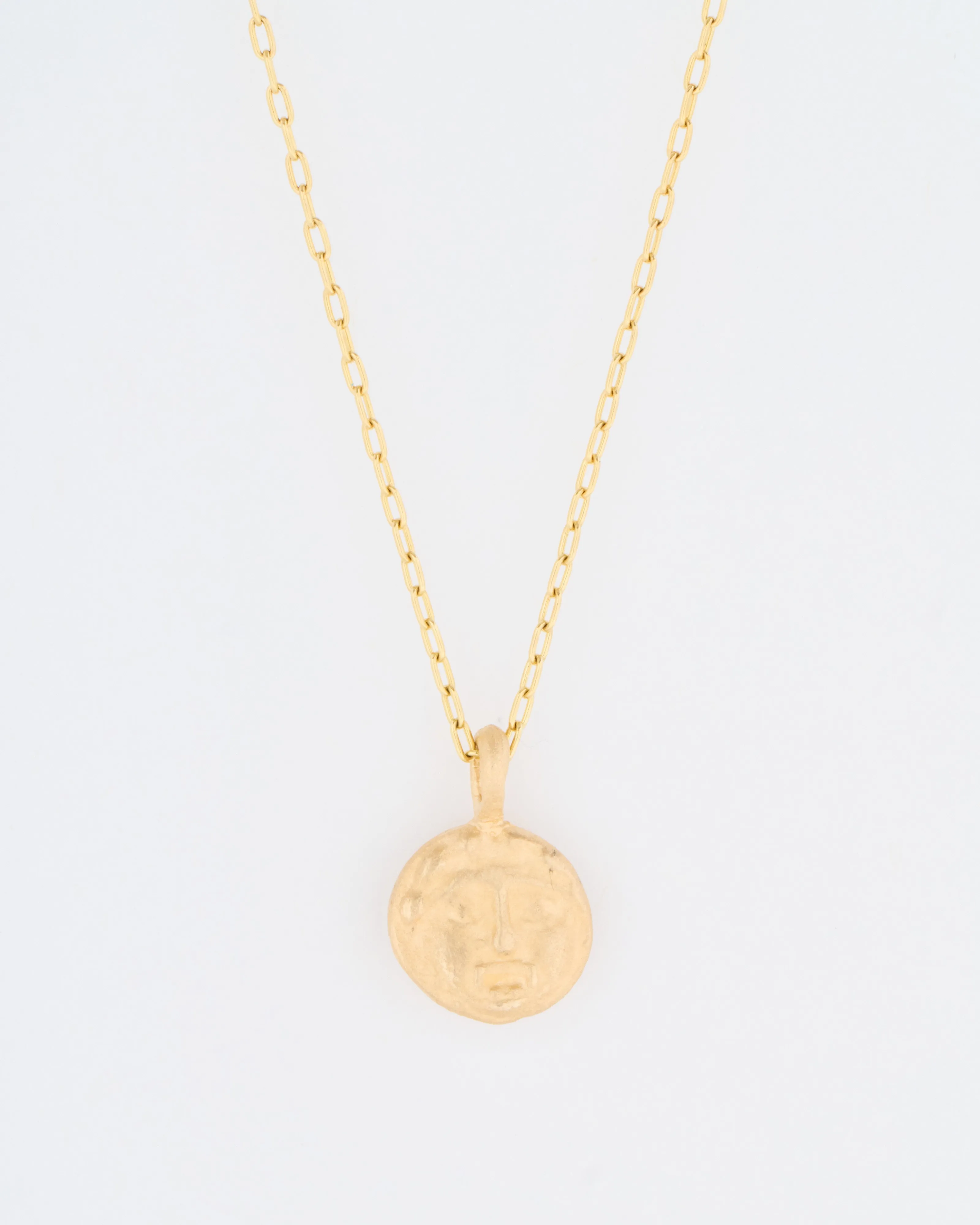 gorgon/athena coin necklace