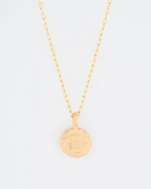 gorgon/athena coin necklace