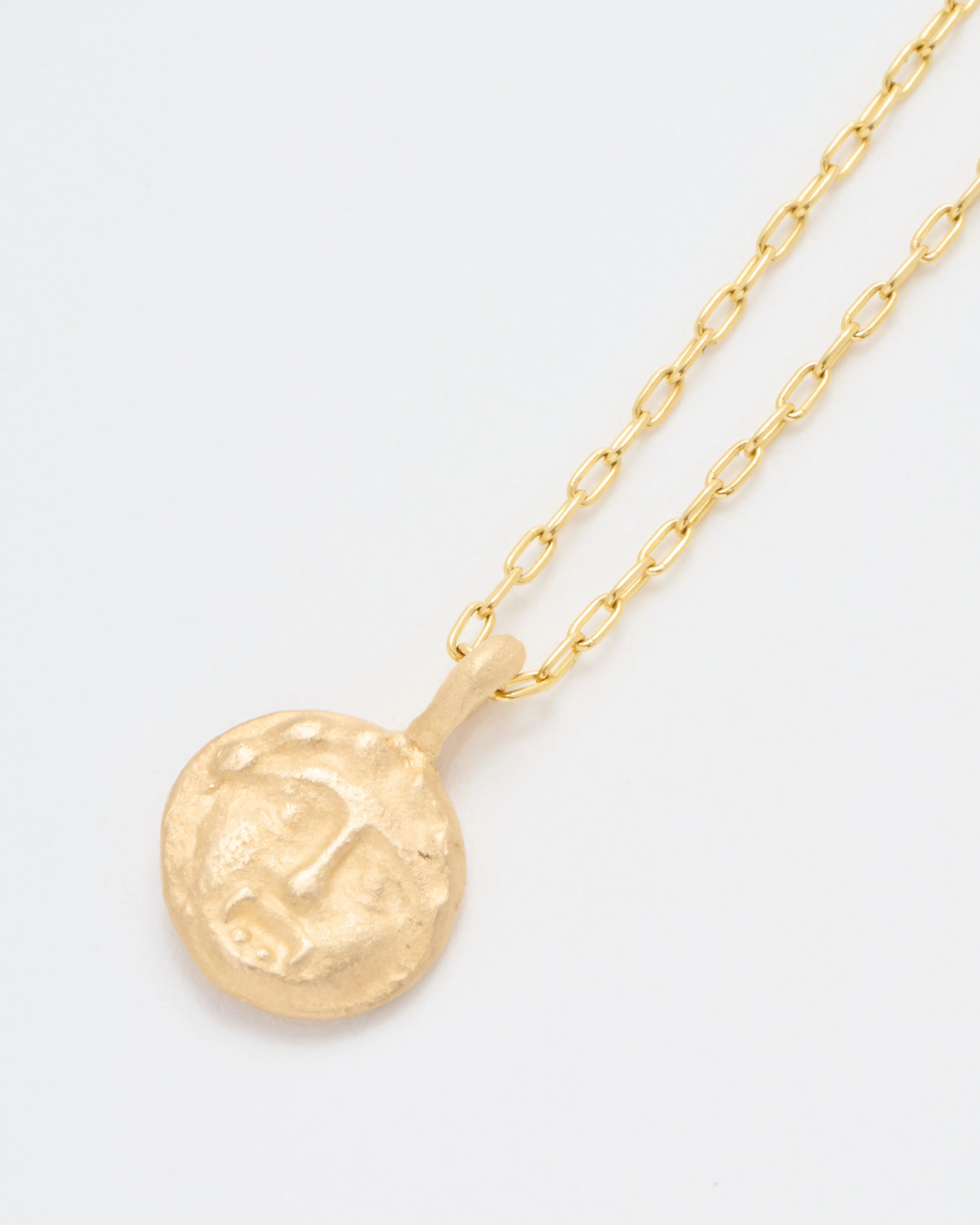 gorgon/athena coin necklace