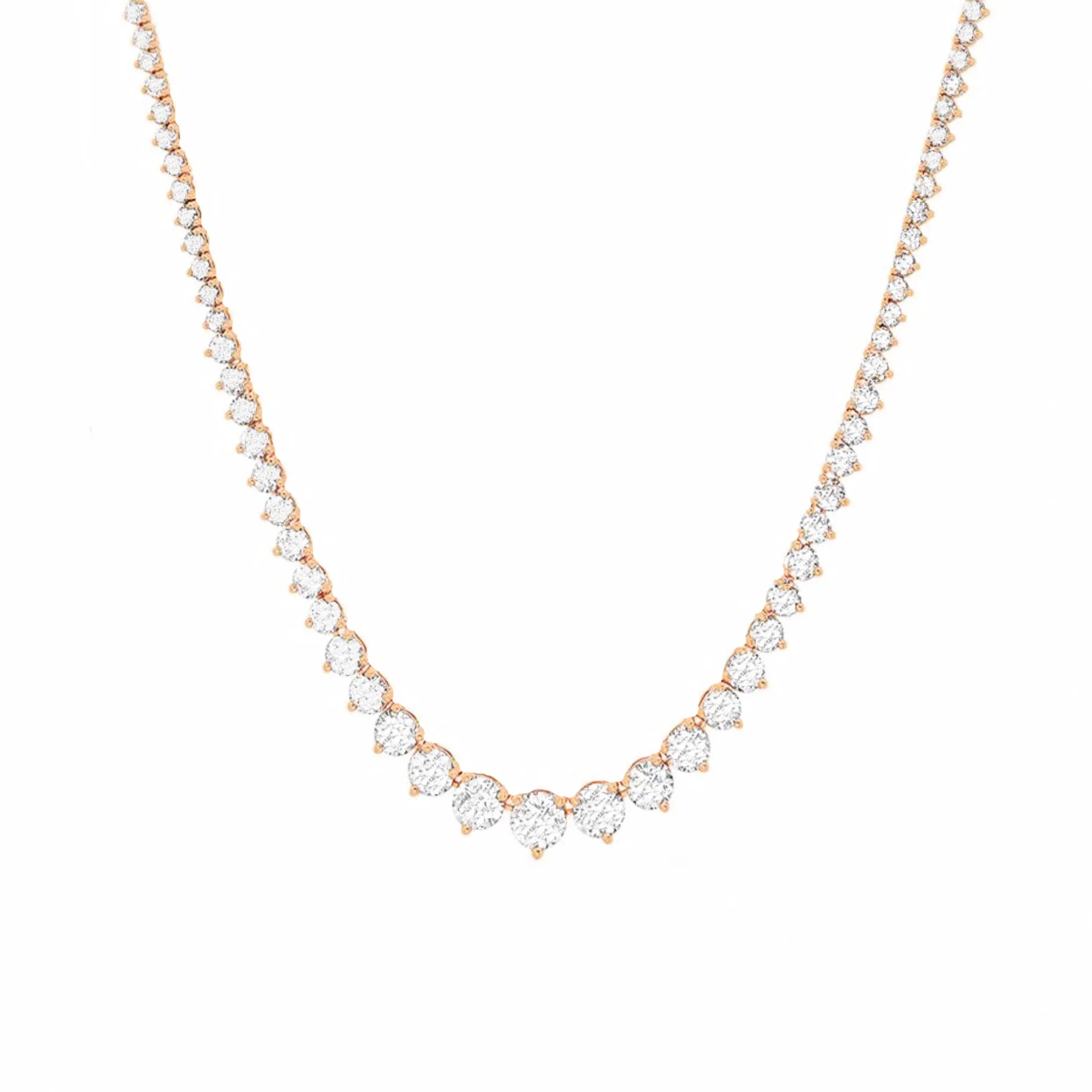 Gradual Diamond Tennis Necklace