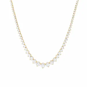 Gradual Diamond Tennis Necklace