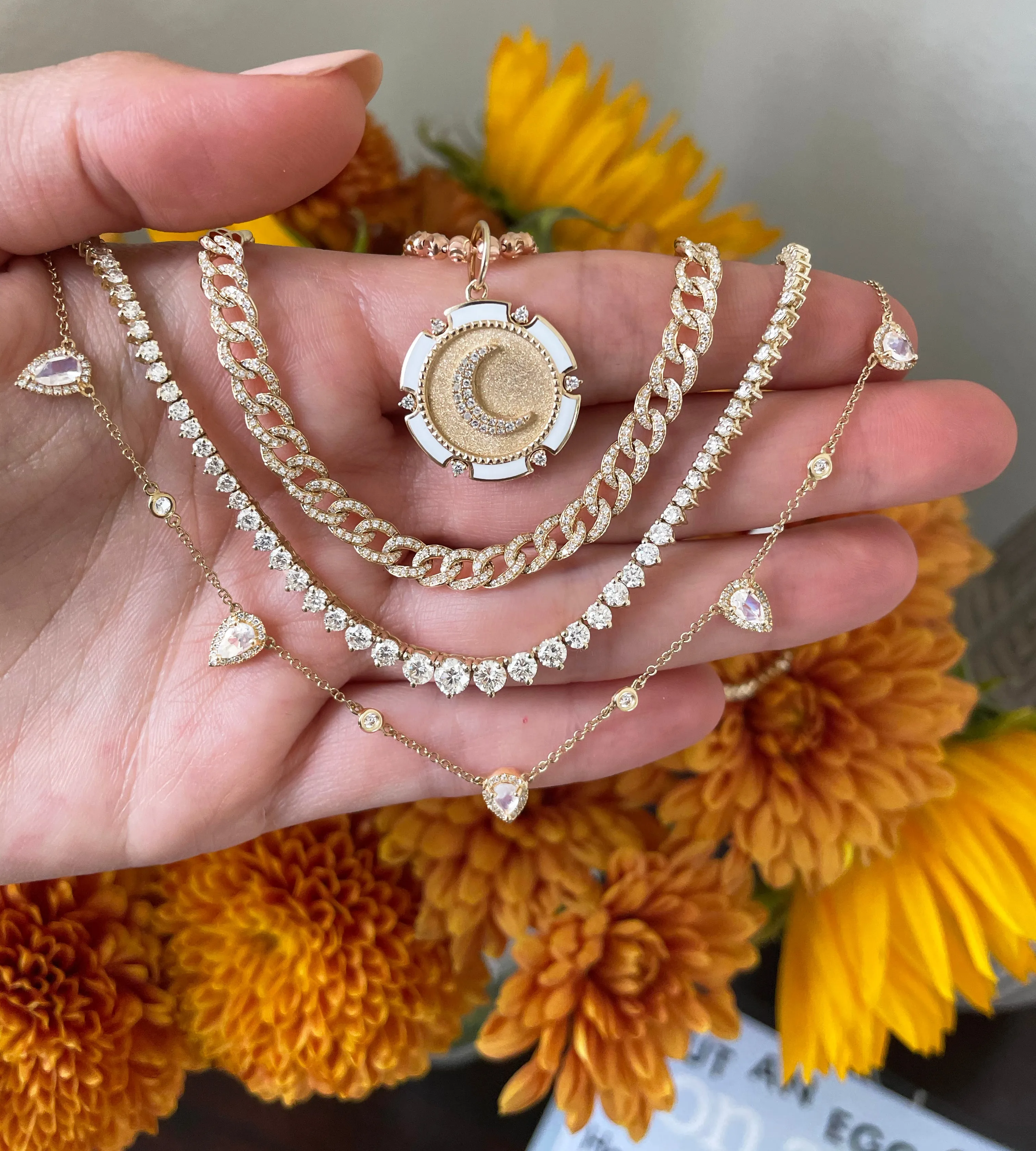 Gradual Diamond Tennis Necklace
