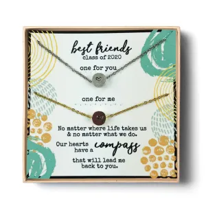 Graduation gift for best friend, Friendship necklace for 2, Best friend graduation gifts, High school, College, Grad gifts for best friends
