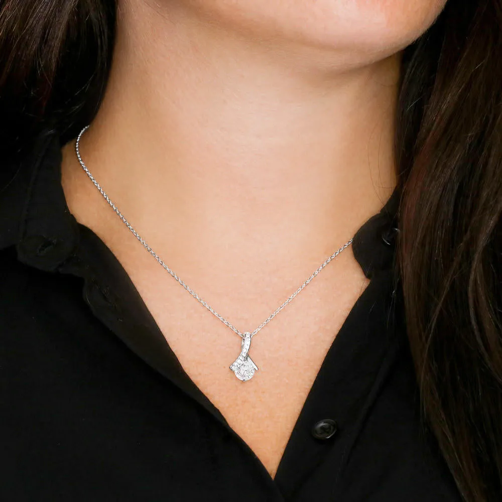 Grand Mother & Grand Daughter - Hearts As One | Beautiful 14K White Gold Family Forever Pendant