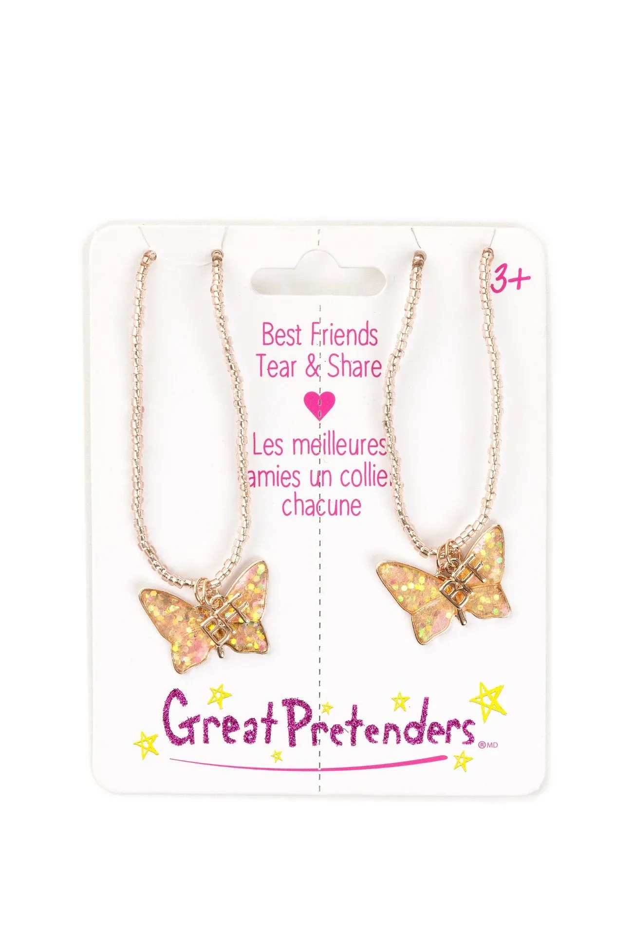 Great Pretenders - BFF Butterfly Share & Tear Necklaces