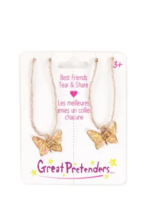 Great Pretenders - BFF Butterfly Share & Tear Necklaces