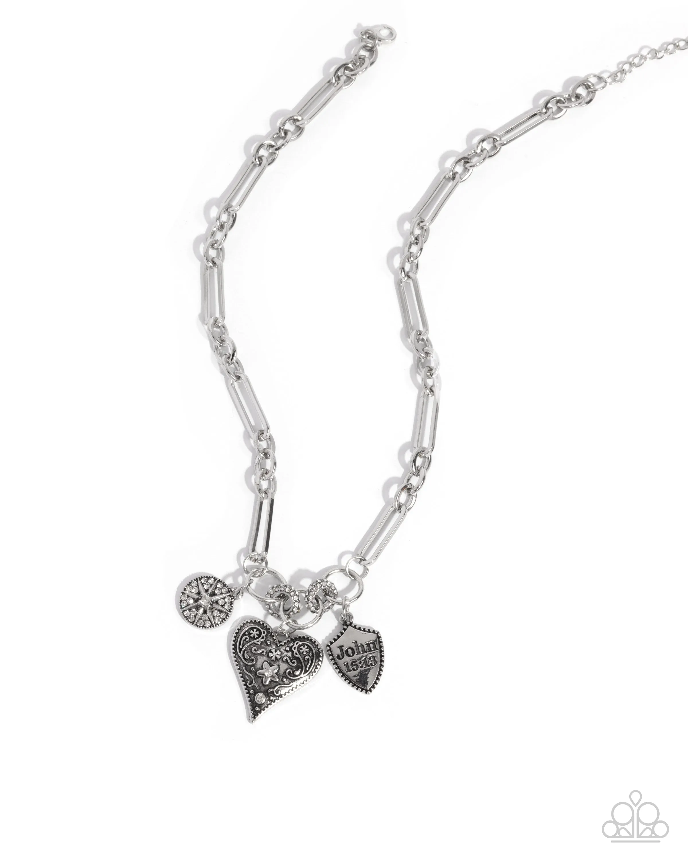 Greater Love - White - Necklace