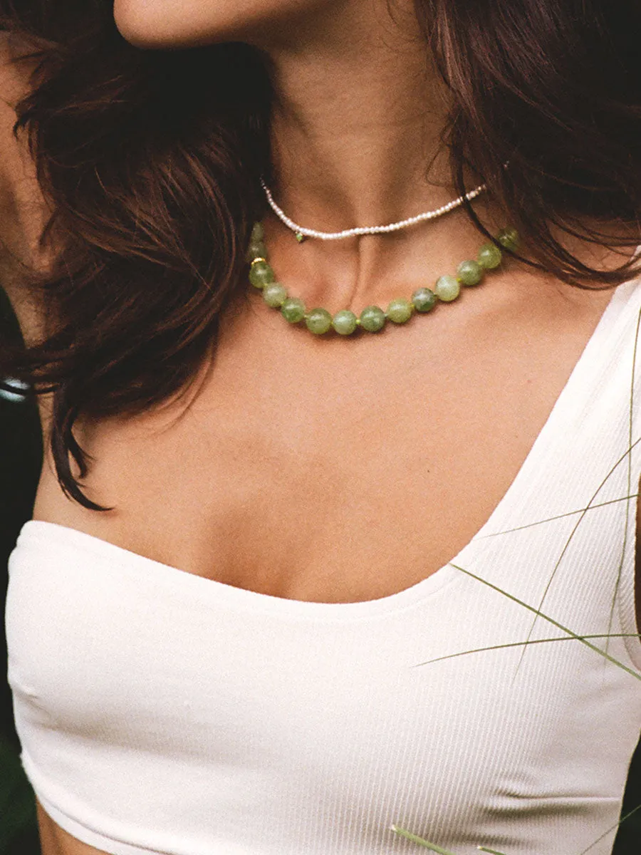 Green Bowl Necklace