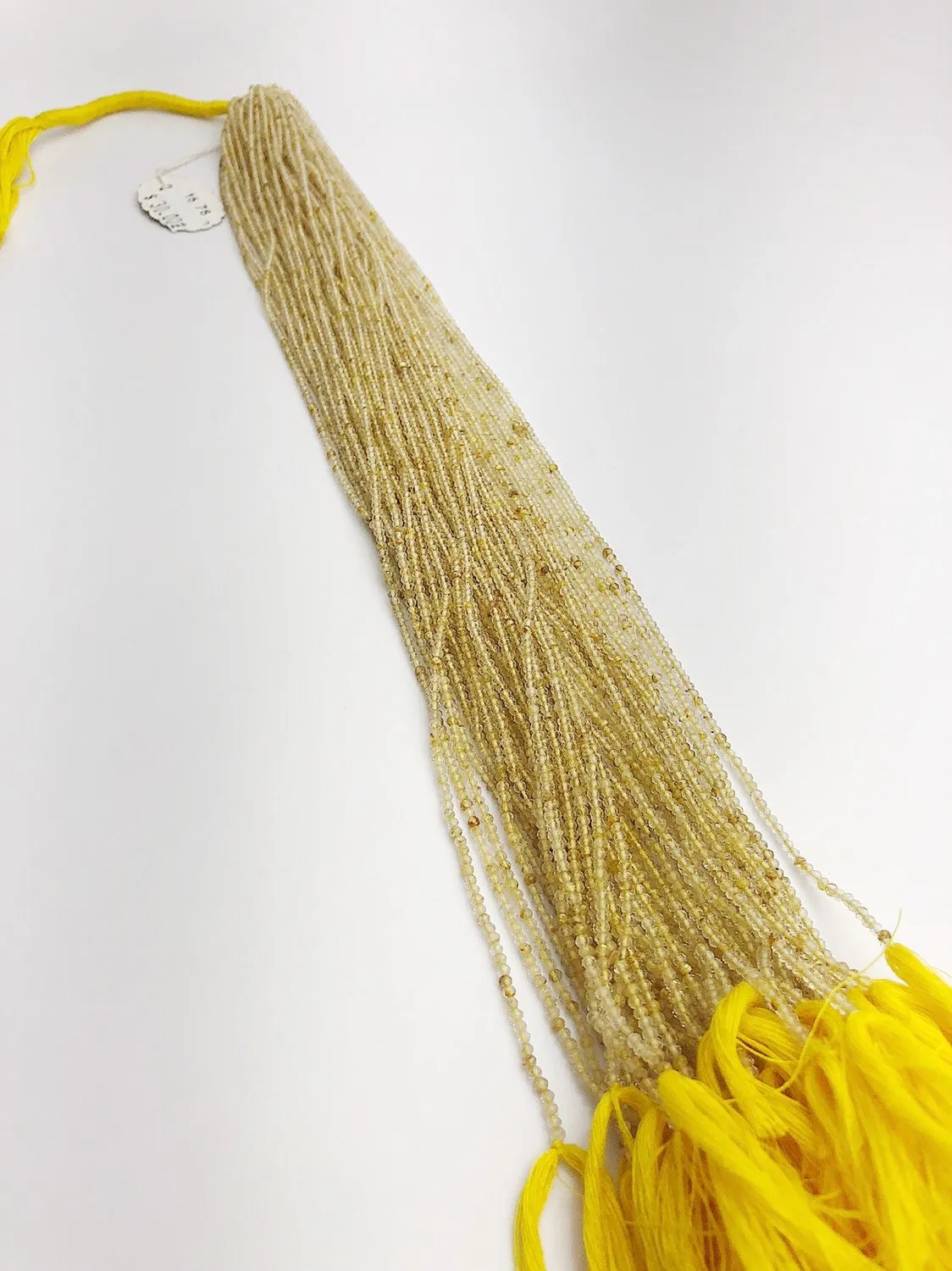 HALF OFF SALE - Rutilated Quartz Gemstone Beads, Full Strand, Semi Precious Gemstone, 13"