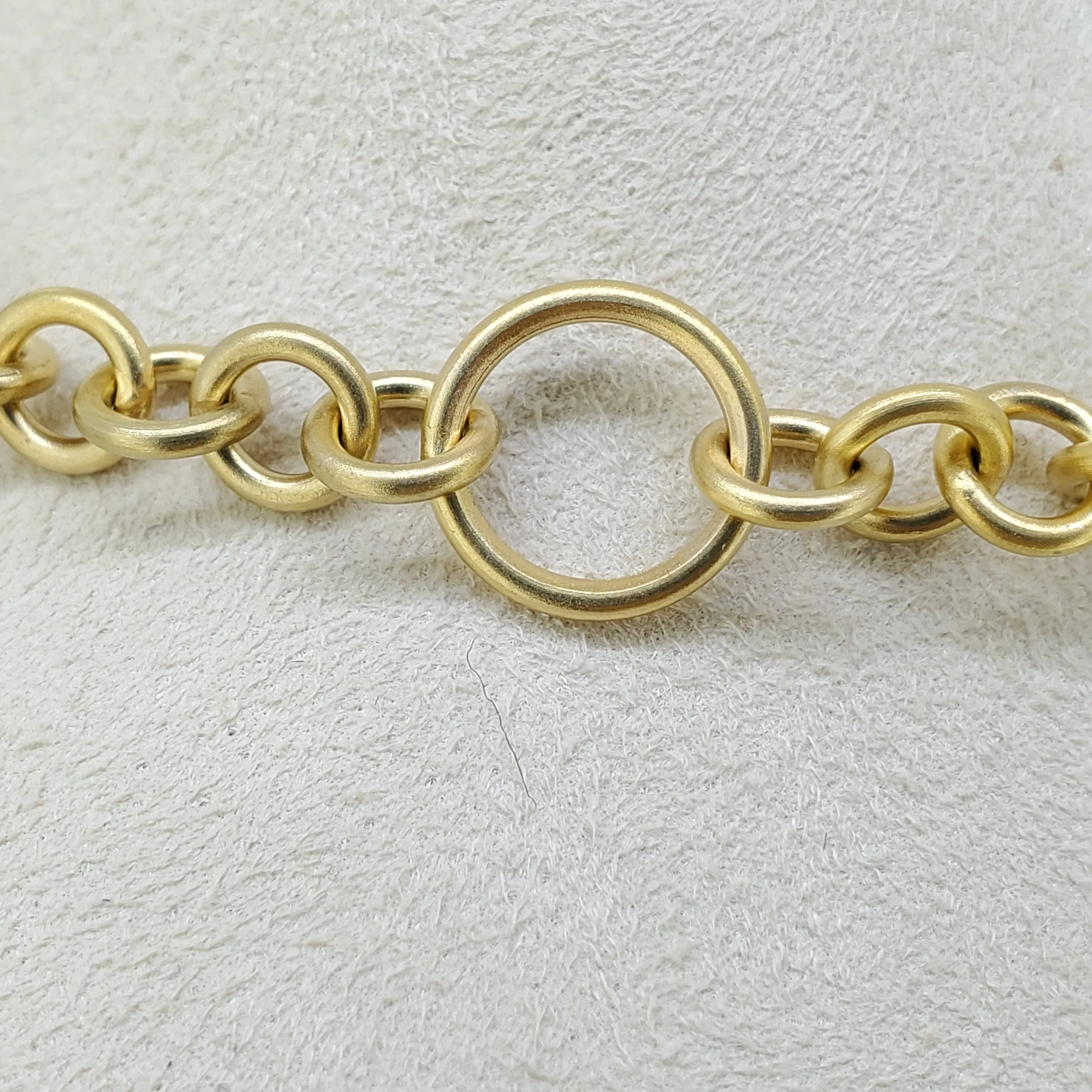 Hammered Large Circle Pendant Necklace