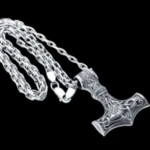 Handcrafted 925 silver solid men's Anchor Chain with masive chain links