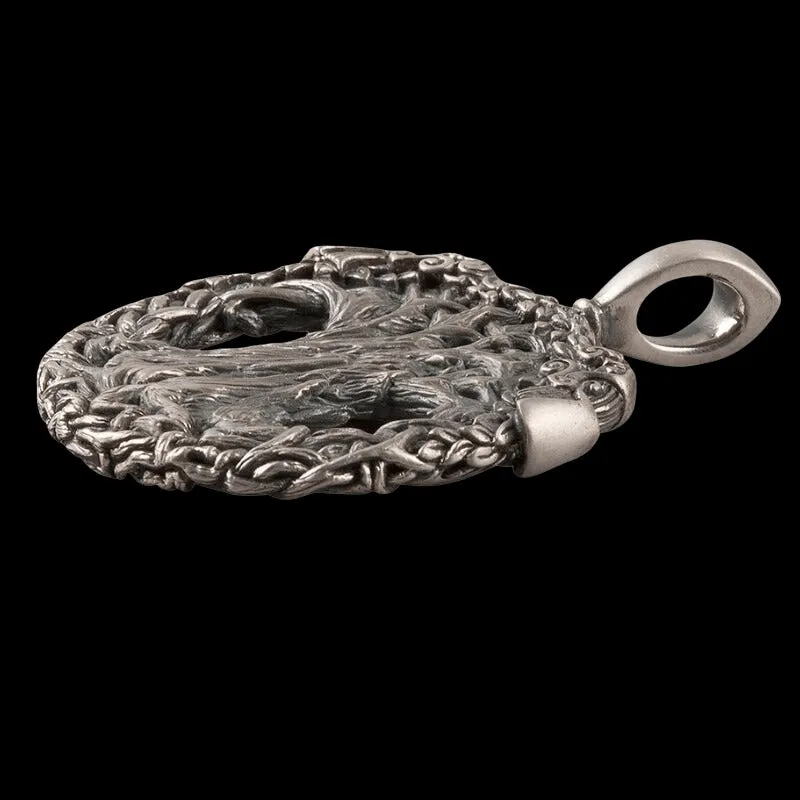 Handcrafted Ravens Yggdrasil Necklace