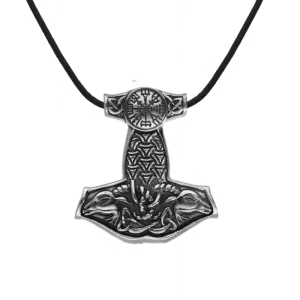 Handcrafted Thor's Hammer Mjolnir Norse From Sterling Silver Pendant