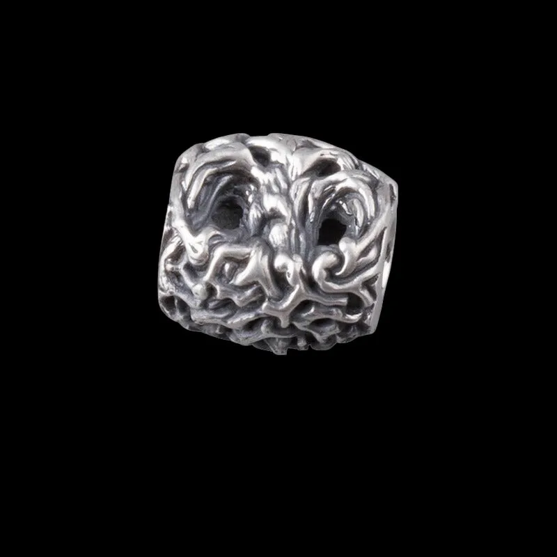 Handcrafted Yggdrasil Ash Tree Bead Silver Sterling Pendant