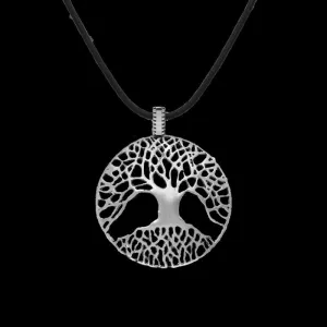 Handcrafted Yggdrasil Lace Style Sterling Silver Amulet
