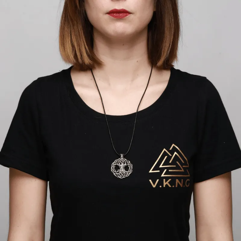 Handcrafted  Yggdrasil Siver Necklace