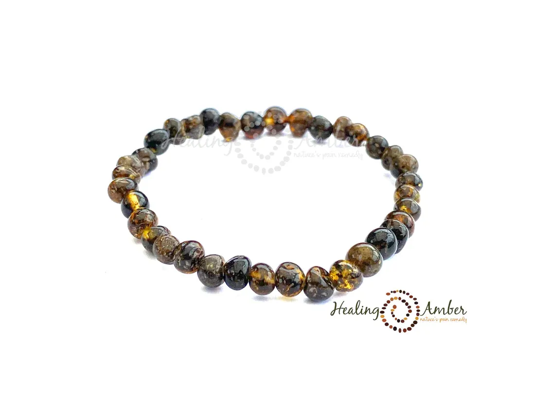 Healing Amber Bracelet/Anklet 6.5 inches
