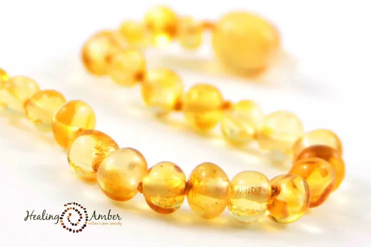 Healing Amber Bracelet/Anklet 6.5 inches