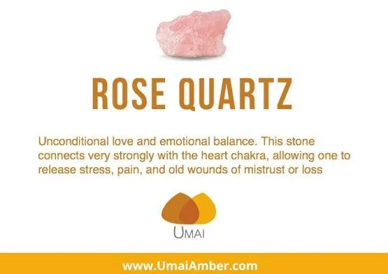 Healing Gemstone Teething Necklace for Babies: Raw Lemon   Rose Quartz