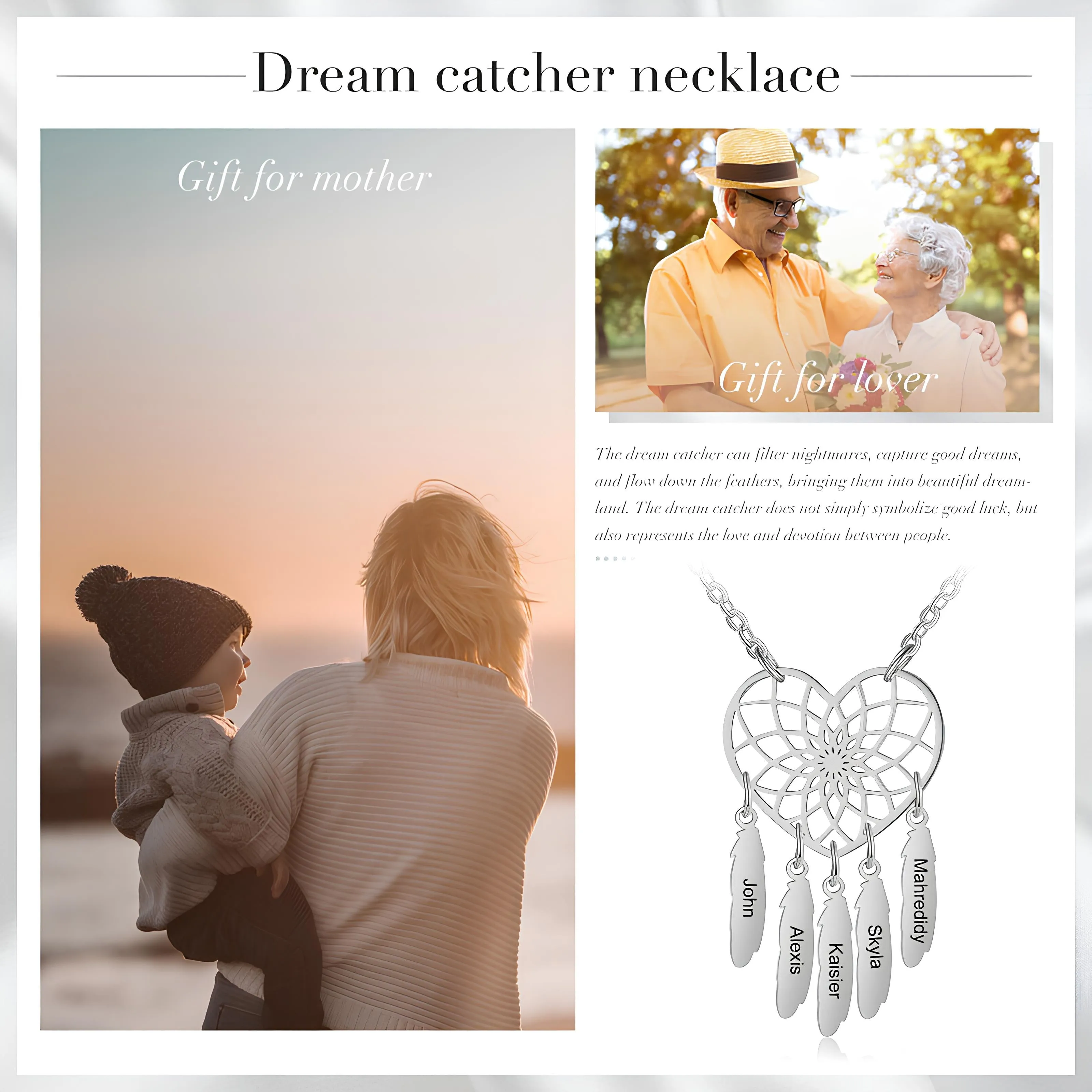Heart Dreamcatcher Necklace