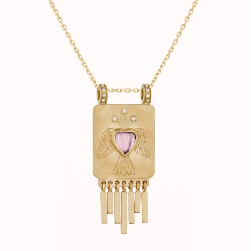 Heart Plate Necklace