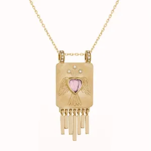 Heart Plate Necklace