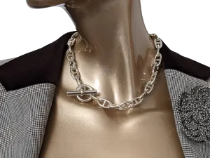 Hermes [B14] Sterling Silver "Chaine d'Ancre" Necklace, Large Model, BNIB!