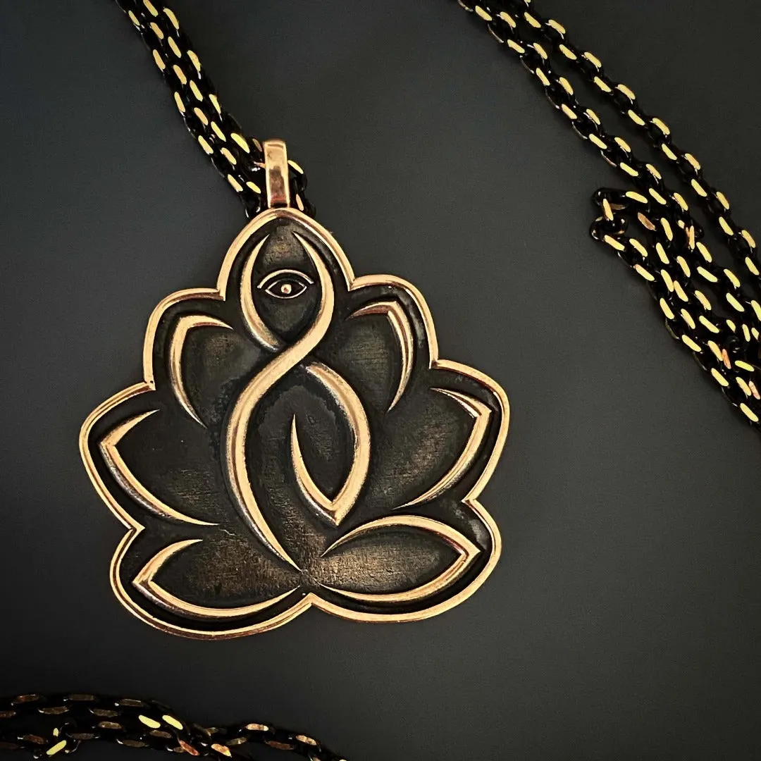 Hope Lotus Flower Protective Chain Necklace