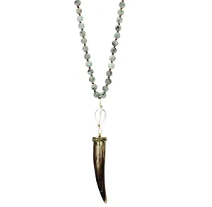 Horn Gemstone Necklace