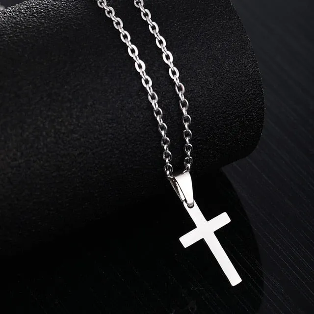 Hot Small size Christian Jesus Cross  Pendant Women Necklace