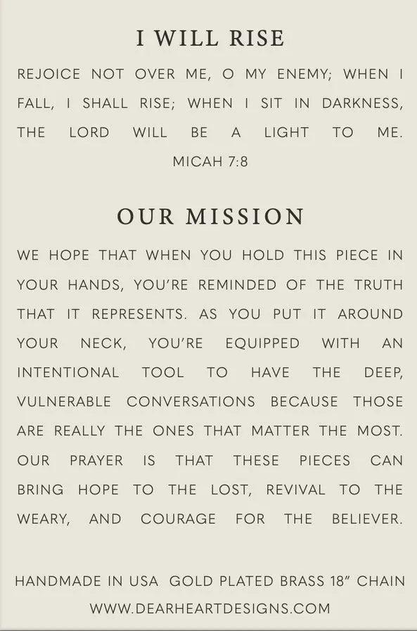 I Will Rise Necklace