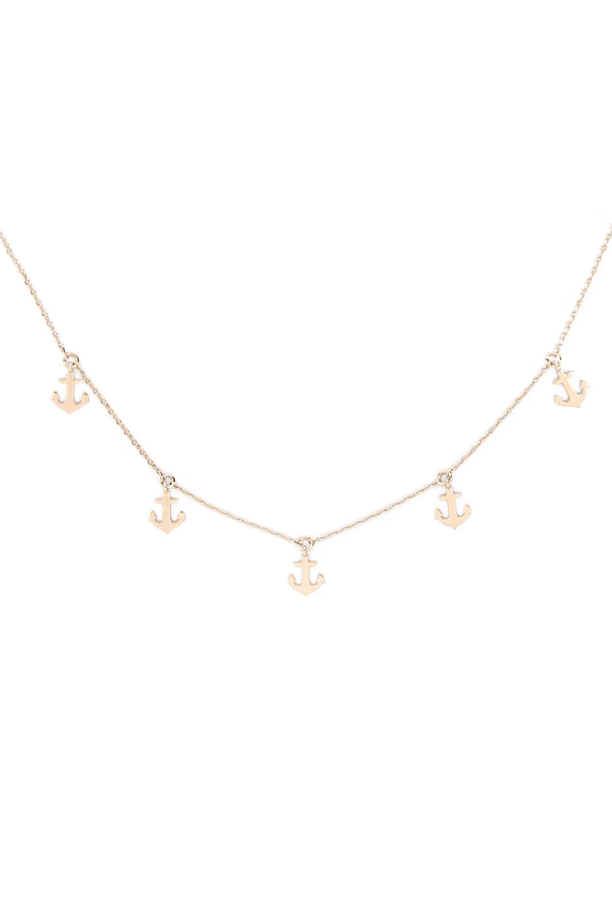 INB317 - ANCHOR DAINTY STATIONERY CHARM NECKLACE
