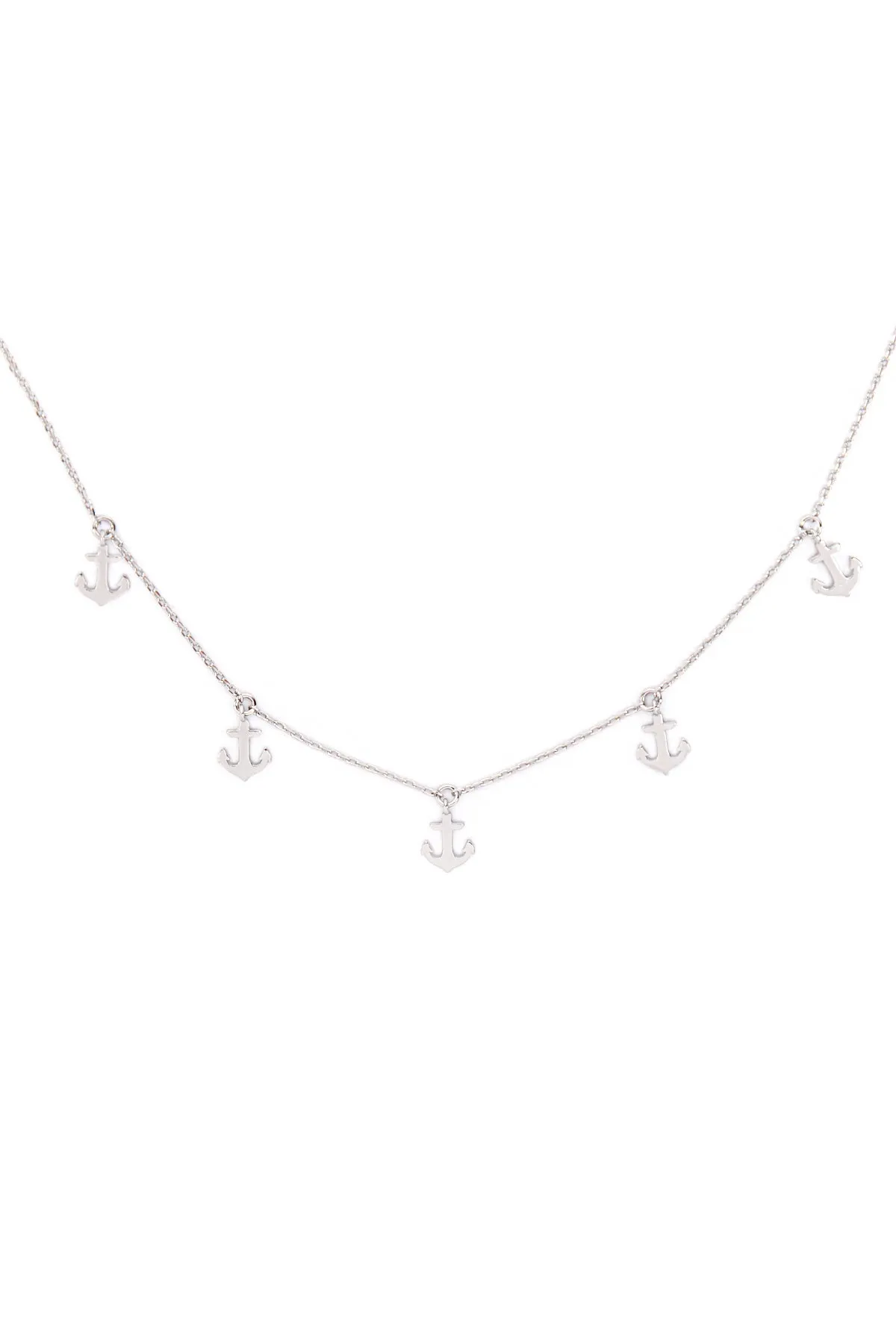 INB317 - ANCHOR DAINTY STATIONERY CHARM NECKLACE