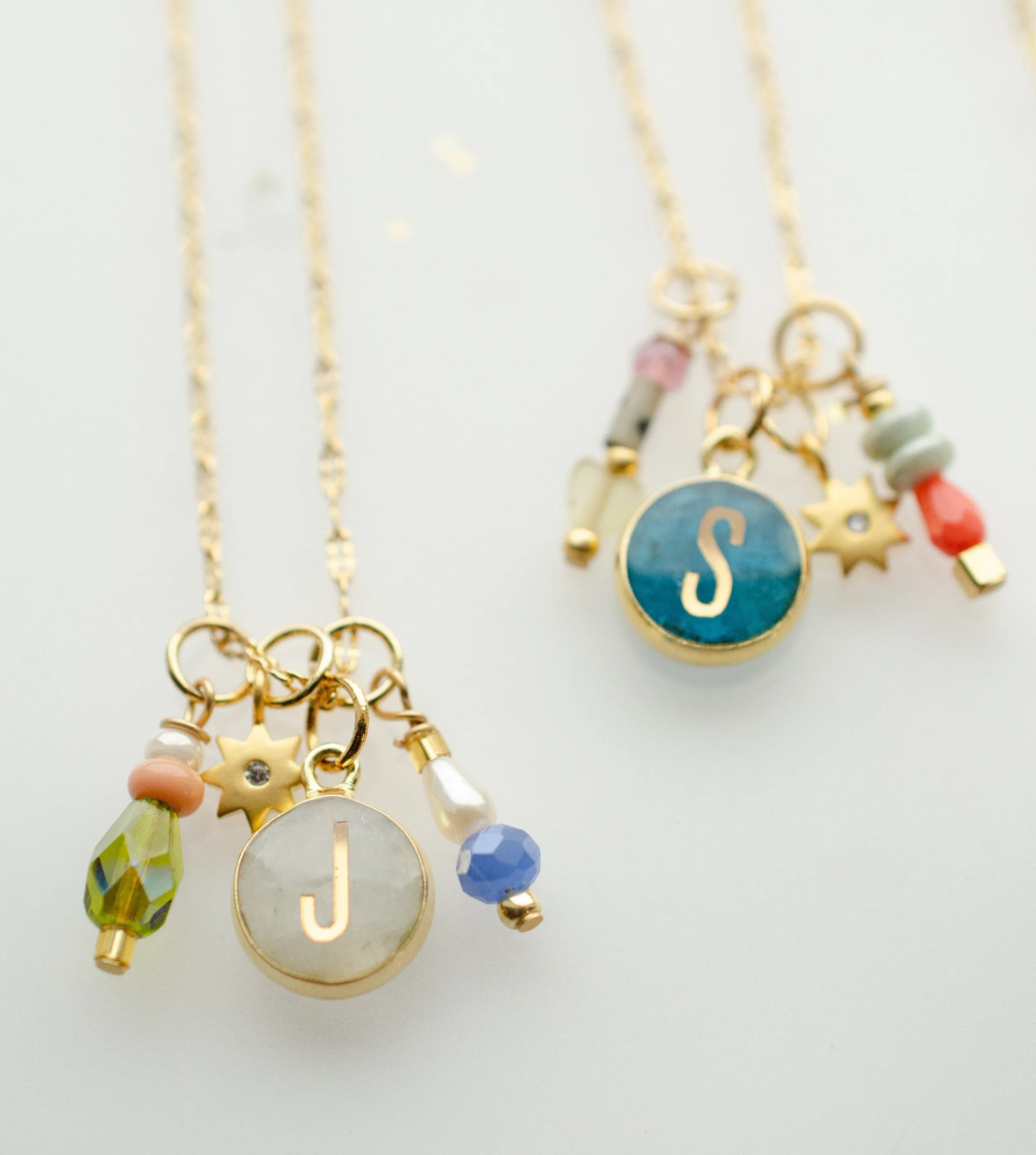 Initial Charm Necklace, Personalized initial necklace, monogram initial, round custom initial, round letter pendant, layering necklace