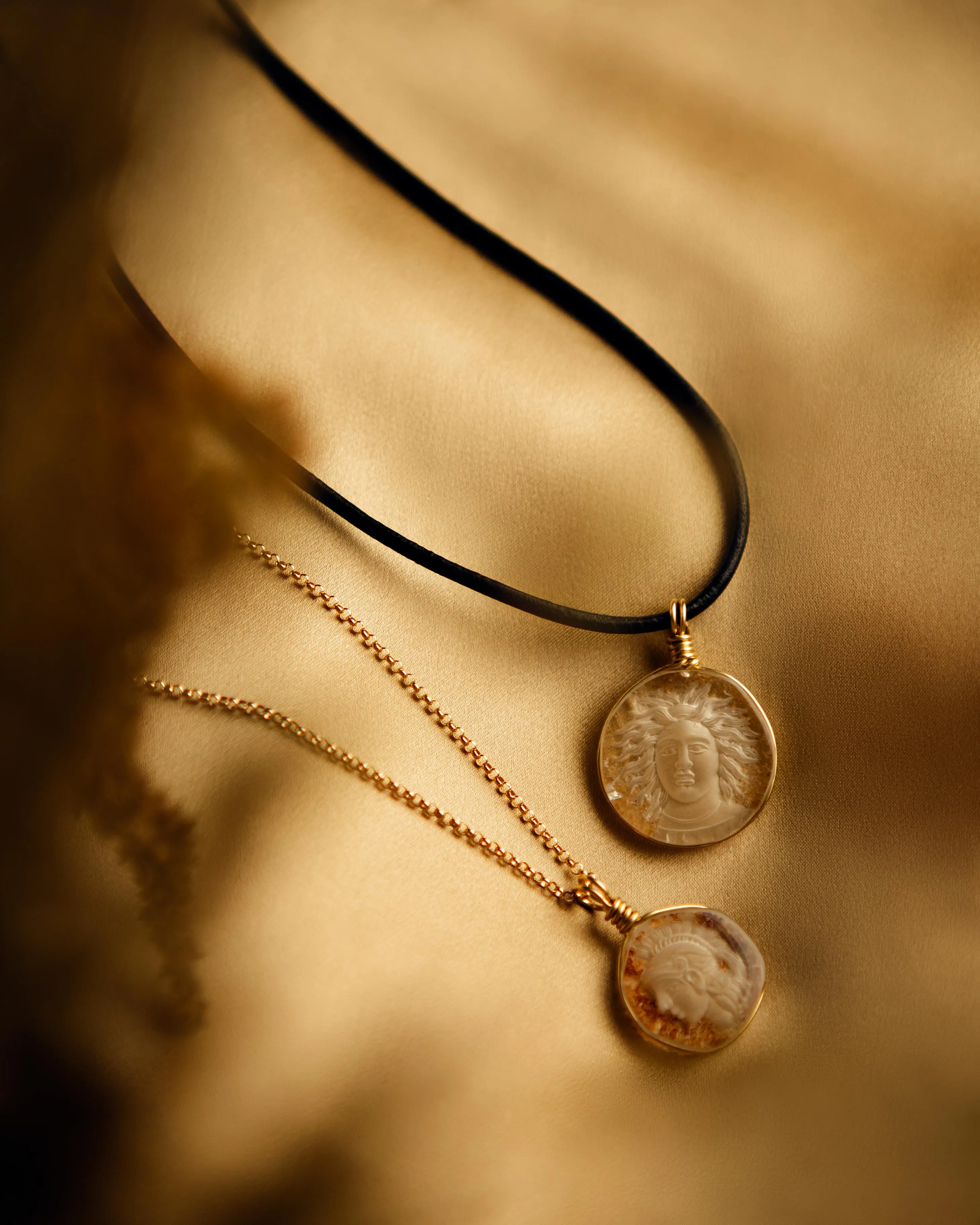 Intaglio Quartz Charm | Trojan Warrior